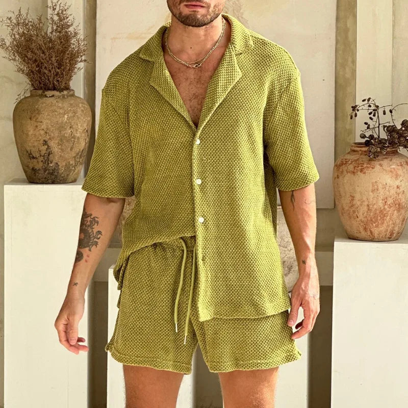 Quality luxury men beach wear set