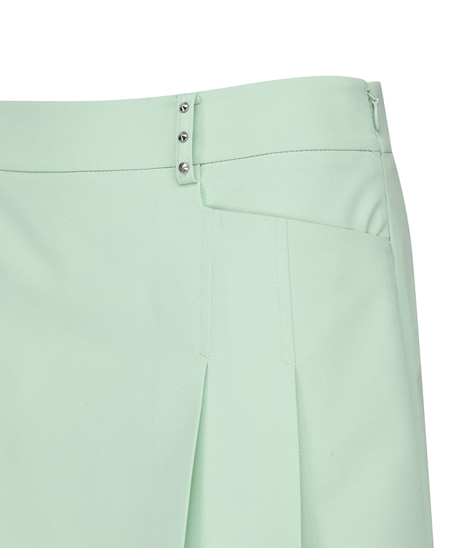 ANEW Golf: Women Half Pleats Under Line Point Skirt - Light Green