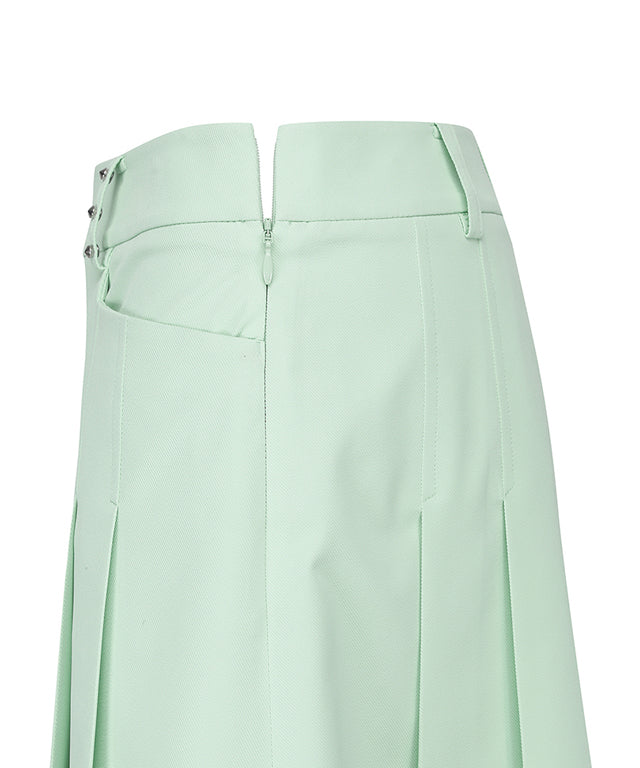 ANEW Golf: Women Half Pleats Under Line Point Skirt - Light Green